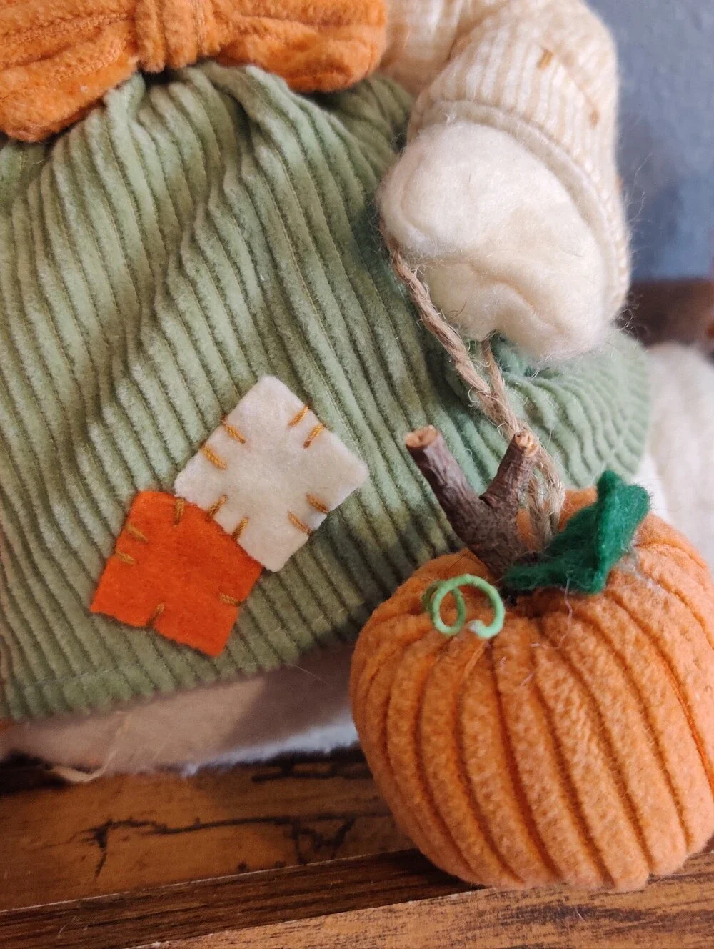 Doorstopper Scarecrow Snowman Weighted Plush Fall Decor Pumpkin Autumn Orange
